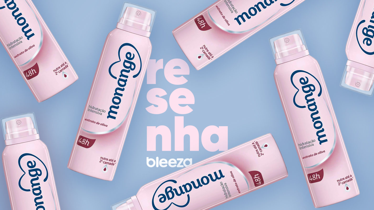 Resenha Desodorante Feminino Monange Hidratação Intensiva Extrato de Oliva.
